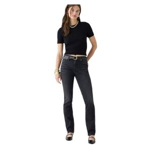 NWT J.Crew 9” Mid-Rise Vintage Slim-Straight Jean Sz 26 AB280
